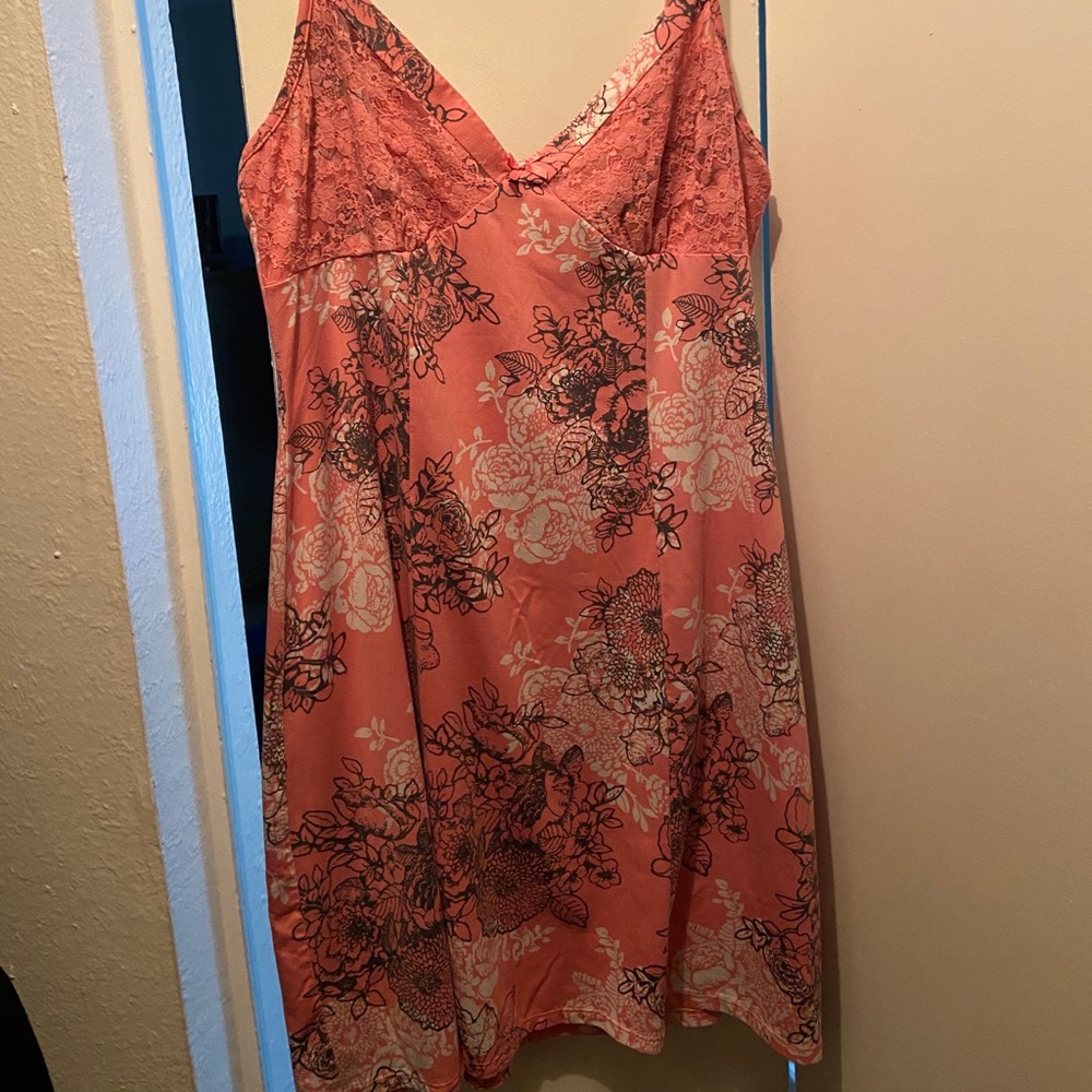 *SOLD* Pink Floral Nightgown